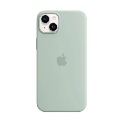 Abbildung von Apple Magsafe Silikon Back Cover Hellgrün iPhone 14 Plus
