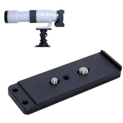 Abbildung von iShoot Arca Swiss Fit Kamera Schnellwechselplatte, kompatibel mit Canon RF 200800 mm F6.39 IS USM Stativhalterung, Ringobjektiv Kragen Halterung, verwendet für Stativkopfklemme