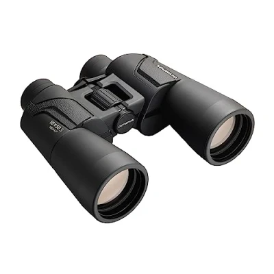 Abbildung von Olympus Fernglas 10x50 S mit Trageriemen, Tasche, Klare Bilder, natürliche Farben, breites Sichtfeld, leichtgewichtig ideal für Naturbeobachtung, Sport und Konzerte