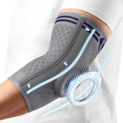 Abbildung von CAMBIVO 2x Ellenbogenbandage Herren Damen, Tennisarm Bandage mit Gelpolster und Seitenstabilisatoren, Ellenbogen für Schmerzlinderung bei Tennisarm, Golferarm, Sehnenentzündungen