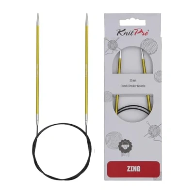 Abbildung von KnitPro K47097 Rundstricknadel, Metal, Grün, 60cm / 3.5mm