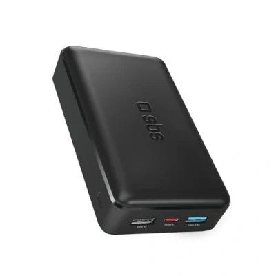 Abbildung von SBS Power Bank Ladegerät 20000 mAh, 1 x 10W USB A Port und 5W, C, schlank, leicht, lädt bis zu 8 mal Smartphone 4 Tablet