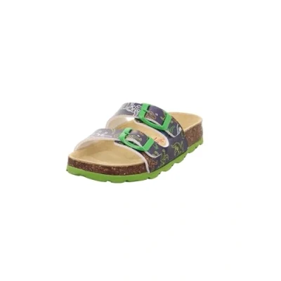Abbildung von Superfit Fussbettpantoffel Hausschuh, Blau/Mehrfarbig 8150, 36 EU