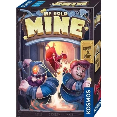 Abbildung von KOSMOS 680770 My Gold Mine, spannendes Kartenspiel für 2 6 Spieler ab 7 Jahren, in praktischer Open &amp; Play Magnet Box, Reise Spiel, kleines Geschenk Kinder und Erwachsene, Partyspiel