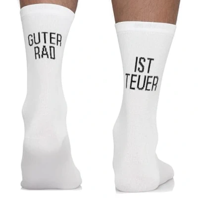 Abbildung von TODO Fahrradsocken Damen und Herren. Atmungsaktive Rennrad Socken. Motiv Fahrrad Socken Herren, Radsocken (Guter Rad is Teuer 35 38)