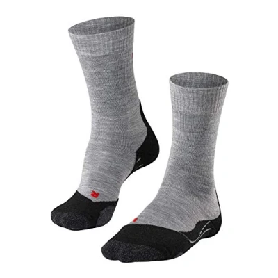 Abbildung von FALKE Herren Wandersocken TK2 Explore M SO Wolle antiblasen dick 1 Paar, Grau (Light Grey 3403), 42 43