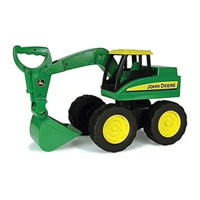 Abbildung von John Deere 35765M6 Spielzeugtraktor Big Scoop in grün, stabiler &amp; robuster Kinderspielzeug Bagger aus Kunststoff für den Sandkasten, zum Spielen und Sammeln, ab 3 Jahre, Kinder Autos