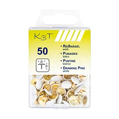 Abbildung von K3T 48088 Reißnägel 50er Packung, weiß, 10mm