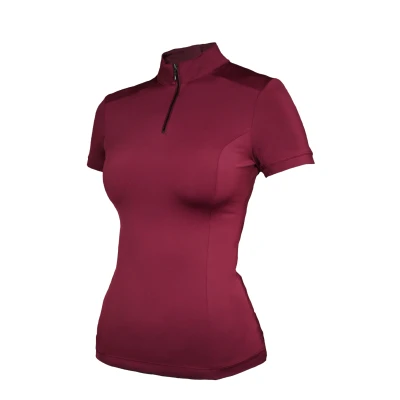 Abbildung von Equestrian Stockholm Bordeaux UV Protection Top Short Sleeve