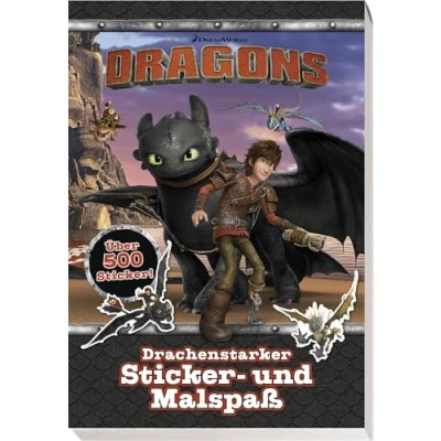 Abbildung von Dragons: Drachenstarker Sticker und Malspaß: Malblock