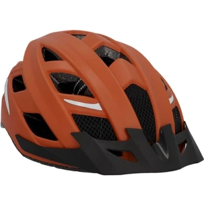 Abbildung von FISCHER Erwachsene Fahrradhelm, Radhelm, Cityhelm Urban Plus Miami, L/XL, 58 61cm, braun, mit integriertem LED Rücklicht