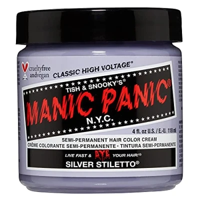 Abbildung von Manic Panic Silver Stiletto Classic Creme, vegan, tierversuchsfrei, semipermanente Haarfarbe, 118 ml