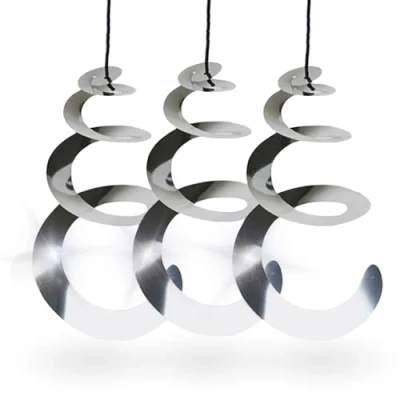 Abbildung von TronicXL 6X Windspirale Vogelabwehr Reflektierend Vogelschreck Spirale Windspiel für draußen hängend Balkon Garten