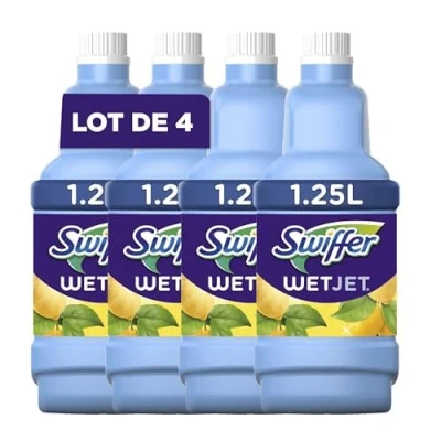 Abbildung von Swiffer Wetjet Lösung Nettoyante für Besen Spray, 4er Pack (4 x 1,25 l)