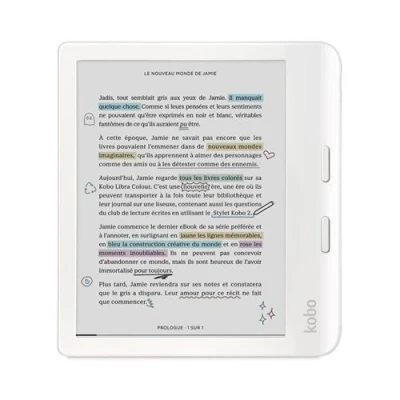 Abbildung von Kobo by Fnac Libra Colour 7&quot; 32 GB E Reader Weiss