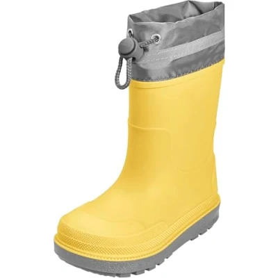 Abbildung von Playshoes Regenstiefel Unisex Kinder Gummistiefel, Gelb Stulpe, 20 EU