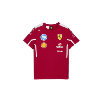 Abbildung von Puma Tshirt print für Kinder, Größe: 116, Dark cherry