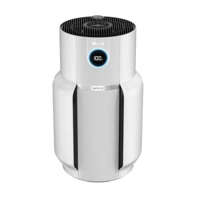 Abbildung von Shark NeverChange für bis zu 5 Jahre Luftreiniger MAX: Große Räume 130 m², HEPA Filter hält Jahre, fängt 99,97 % Allergene ein, Auto Modus, Leise, LED Anzeige, Weiß HP300EU
