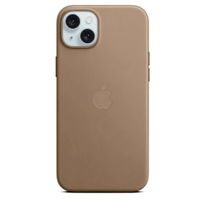 Abbildung von Apple MagSafe Textiel Back Cover Braun iPhone 15 Plus