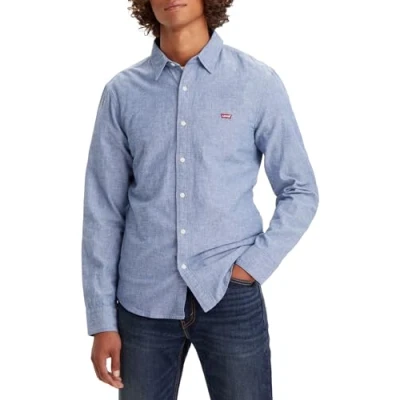 Abbildung von Levi&#039;s Herren Ls Battery Hm Slim Shirt, Navy Peony, M EU