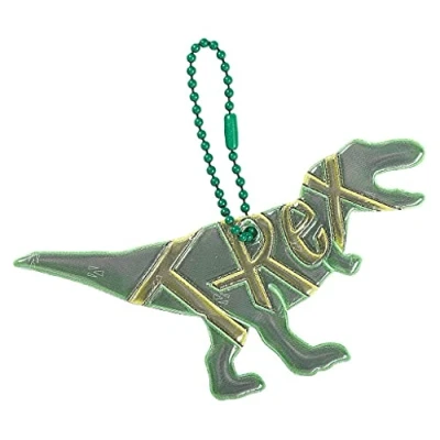 Abbildung von moses. Glimmis Reflektor T Rex Beidseitig reflektierender Sicherheitsanhänger im Dino Design, Grün