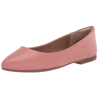 Abbildung von Amazon Essentials Damen Ballerinas mit spitzem Zehenbereich, Staubrosé, 46 EU
