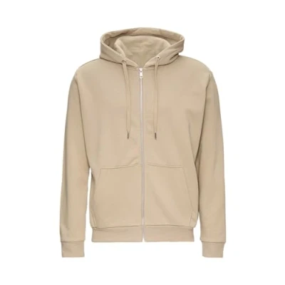 Abbildung von QS MIT Rippsaum Sweatjacke, Herren, Größe: XL, Beige