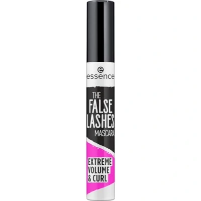 Abbildung von essence THE FALSE LASHES MASCARA EXTREME VOLUME &amp; CURL, Schwarz, volumengebend, schwunggebend, vegan, ohne Mikroplastikpartikel, Nanopartikel frei, Parfüm, 1er Pack (10ml)