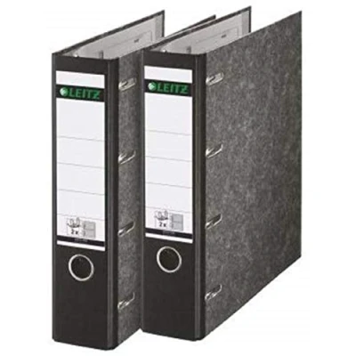 Abbildung von Leitz Standard Doppelordner mit Schlitzen 2 x A5 quer, Stück, schwarz, 310320000