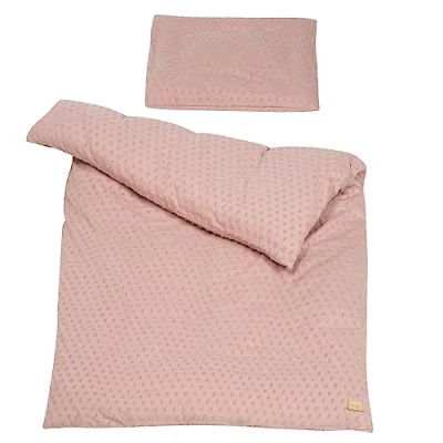 Abbildung von roba Kinderbettwäsche Lil Planet 100 x 135 cm 2 teiliges Bettwäsche Set Bio Baumwolle GOTS und Oeko Tex zertifiziert Rosa / Mauve