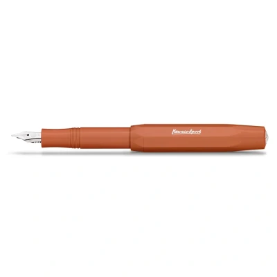 Abbildung von Kaweco SKYLINE SPORT Füllhalter Fox I Premium Füllfederhalter für Tintenpatronen mit hochwertiger Stahlfeder 13 cm Füller in Orange Federbreite: F (Fein)