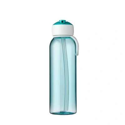 Abbildung von Mepal Wasserflasche Flip Up Campus Auslaufsichere Trinkflasche für Schule &amp; Unterwegs Transparente Trinkbecher BPA frei Spülmaschinenfest 500 ml Turquoise