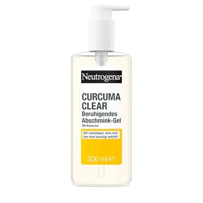 Abbildung von Neutrogena Curcuma Clear Gesichtsreinigung, Beruhigendes 3 in 1 Abschmink Gel, Make up Entferner, 200ml