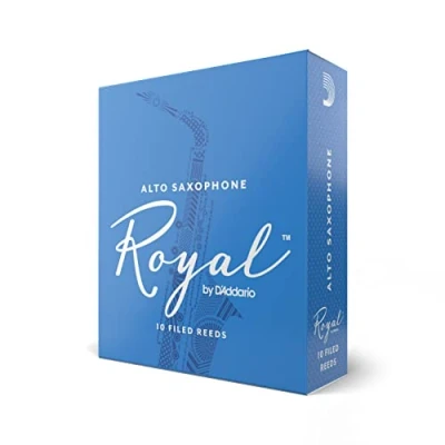 Abbildung von Royal by D&#039;Addario Eb Altsaxophonbätter Hochpräzise gefertigt Stärke 2,5 10er Packung Klarer voller Ton Angenehmes Spielgefühl