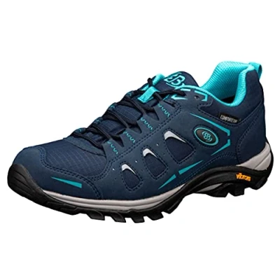 Abbildung von Brütting Mount Frakes Low Damen Cross Laufschuh, marine/grau/türkis, 39 EU
