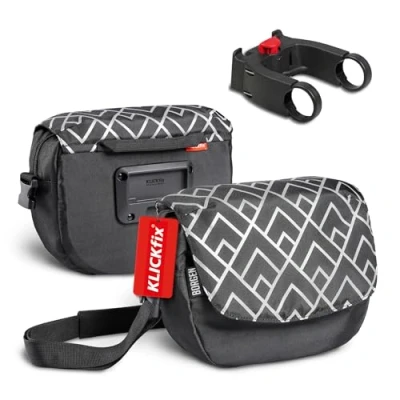 Abbildung von Borgen KLICKfix Lenkertasche Fahrrad Wasserabweisende und geräumige 5 L Fahrradtasche Lenker