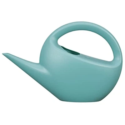 Abbildung von Scheurich Smilla, Gießkanne aus Kunststoff, Farbe: Matt Petrol, 40,2 cm Breite, 11,5 Tiefe, 26,6 hoch, 3 l Vol.