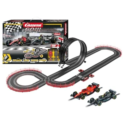 Abbildung von Carrera 20062573 GO!!! Racing for Glory Rennbahn Set I mit lizensierten Slotcars bis zu 2 Spieler Für Kinder ab 6 Jahren &amp; Erwachsene