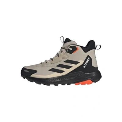 Abbildung von Adidas Terrex Anylander MID RAIN.RDY Hiking Hikingschuh, Herren, Größe: 41 1/3, Beige/core black/semi impact orange Schuhe