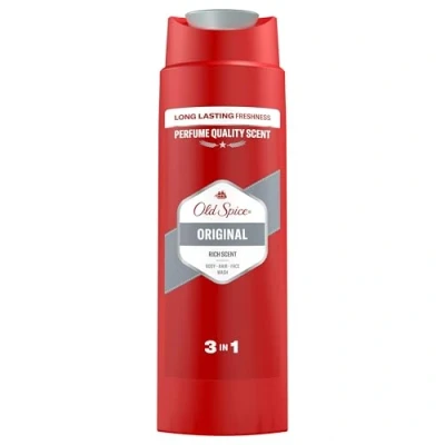 Abbildung von Old Spice Original 3 in 1 Duschgel &amp; Shampoo für Männer (250 ml), Körper Haar Gesichtsreinigung Männer, lang anhaltend Frisch