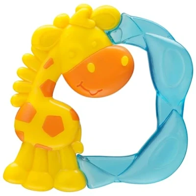 Abbildung von Playgro Beißring Jerry Giraffe Babybeissring Babysilikonbeissring Silikonbeissring Zahnungshilfe Silikon Kinderbeissring farbig