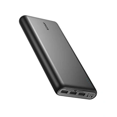 Abbildung von Anker 337 Powerbank (PowerCore 26K) 26800mAh Power Bank Externer Akku mit Dual Input Ladeport, Schnell Wiederaufladbar, 3 USB Ports für iPhone XR/XS/X / 8/7, iPad, Samsung Galaxy, und mehr
