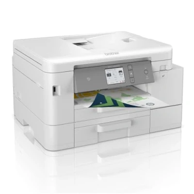 Abbildung von Brother MFC J4540DW 4 in 1 Farbtintenstrahl Multifunktionsgerät (Drucker, Scanner, Kopierer, Fax), weiß, 435 x 250 355 mm