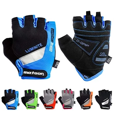 Abbildung von meteor radhandschuhe MTB Handschuhe Herren Gel GX31 Green fahrradhandschuhe Mountainbike Radsport Damen Radsporthandschuhe Downhill Fahrrad Kinder (XS, Orange)