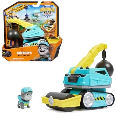Abbildung von Rubble &amp; Crew Abrissbirnen Baufahrzeug mit Motor Figur (Basis Fahrzeug), Spielzeug für Kinder ab 3 Jahren