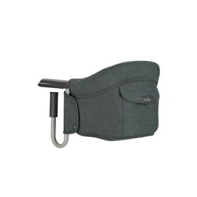 Abbildung von Inglesina Fast, Klappbarer Tischsitz, Dunkelgrau (Charcoal Grey), Leicht zu Transportieren, Waschbar, Sichere Befestigung, Bis 15 kg, 35 x 27 42 cm