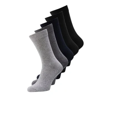 Abbildung von Jack &amp; Jones Jacjens SOCK 5 PACK Socken, Herren, Größe: One Size, Dark grey melange