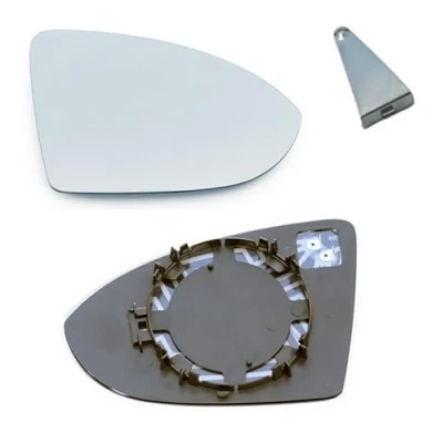 Abbildung von Goingfast Spiegelglas mit Metallclip Rechts Beifahrerseite Beheizbar Trägerplatte passend für Golf 7