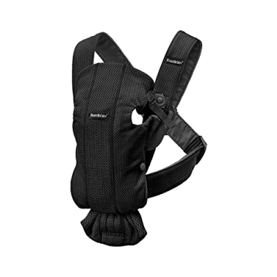 Abbildung von BabyBjörn Babytrage Mini, 3D Netzstoff, Schwarz