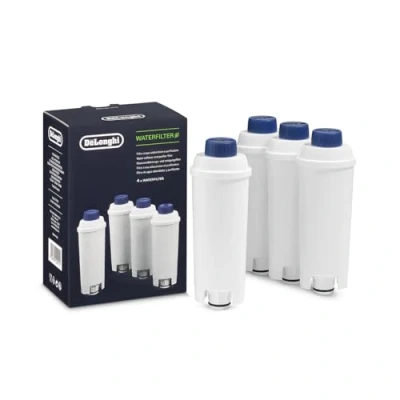 Abbildung von De&#039;Longhi Original Wasserfilter 4er Pack DLSC321 Zubehör für Kaffeevollautomaten mit Wasserfilter, Pflege und Schutz der Maschine, optimiert die Kaffeequalität schützt vor Kalk